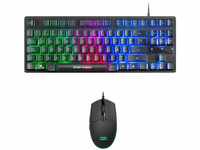 Mars Gaming MCPTKLES, RGB Combo Tastatur & Maus 3200DPI, TKL Design, Spanische