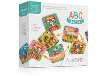 ALLEOVS® ABC-Arena – Buchstaben-Memo-Spiel mit Zirkus-Tieren, Lernspiel für...