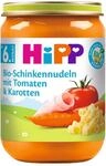 HiPP Bio-Schinkennudeln mit Tomaten und Karotten, 6er Pack (6 x 190 g)