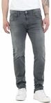 Replay Herren Jeans Anbass Slim-Fit mit Comfort Stretch, Dark Grey 096 (Grau), 32W /