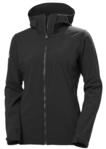 Helly Hansen Damen W Paramount Hood Softshell Jkt, Schwarz, L