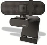 Hama Externe Kamera f&uuml;r Laptop (Webcam mit Mikrofon PC mit 1080p Full HD Webcam TV,