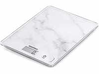 Soehnle Page Compact 300 Marble, digitale Küchenwaage mit Marmormuster, Gewicht bis