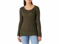 Urban Classics Damen Damen Long Wideneck Sweater, Grün (Olive 176), S