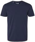 Herren Selected Basic T-Shirt | Einfarbiges Rundhals Kurzarm Shirt SLHNEWPIMA 
