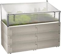 JUWEL Timber Kombi-Set (Hochbeet inkl. Fr&uuml;hbeet-Aufsatz, 130x60 cm/H&ouml;he...