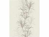 Rasch Tapeten Vliestapete (Botanical) Weiß 10,05 m x 0,53 m #ROCKNROLLE 536010