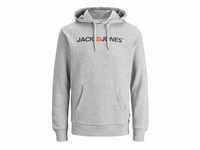 Herren Jack & Jones Corp Logo Sweat Hood Kapuzen Sweatshirt Basic Jumper Reg...