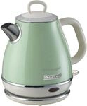 Ariete Vintage Wasserkocher 2868, Retro Elektrischer Wasserkocher mit Kabellosem