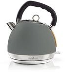 Wasserkocher - 1.8 l - Soft-Touch - Grau - Um 360 Grad drehbar - Verdecktes
