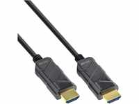 InLine® HDMI AOC Kabel, Ultra High Speed HDMI Kabel, 8K4K, schwarz, 30m