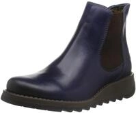 FLY London Damen Salv Chelsea Boots, Blau Blue 019, 38 EU