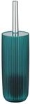 WENKO WC-Garnitur Agropoli Petrol - WC-B&uuml;rstenhalter, Kunststoff, 10 x 36.5 x 10 cm,