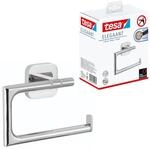 tesa ELEGAANT Toilettenpapierhalter ohne Deckel, verchromt - zur Wandbefestigung ohne