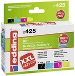 edding Druckerpatrone EDD-425 - Multipack 4 - Schwarz, Cyan, Magenta, Gelb - 1x 48 ml