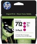 HP 712 3er-Pack Magenta 29 ml Original Druckerpatrone (3ED78A) mit originaler...