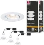 Paulmann 92971 Nova Mini Plus LED Einbauleuchte Coin Set rund schwenkbar, EasyDim