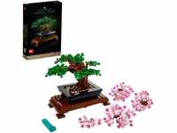 LEGO Icons Bonsai Baum Set für Erwachsene, Pflanzen Home Deko Set mit Blumen,...