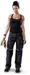 K&Uuml;BLER Workwear | Pulsschlag Arbeitsdamenhose HIGH | schwarz/kbl.blau |...