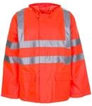 Planam 2061064 Warnschutz Regenjacke, Uni Orange, Gr&ouml;&szlig;e XXXL