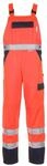 Planam 2026090 Warnschutz Latzhose, Orange/Marine, Gr&ouml;&szlig;e 90