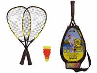 Talbot-Torro Speed-Badminton Set Speed 4400, 2 handliche Alu-Rackets 54,5cm, 3