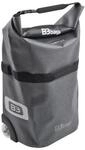 B&W bike.cases Fahrradtasche B3 bag (Farbe grau, mit 2 Rollen + Teleskopgriff,