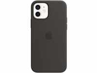 Apple Silikon Case mit MagSafe (für iPhone 12 | 12 Pro) - Schwarz - 6.1 Zoll