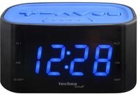Technoline WT 465 LED Radiowecker mit Tasten im Play-Controller Design, blau