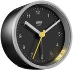 Braun Quarzwecker in der Farbe schwarz-Silber mit Crescendo-Alarm,...