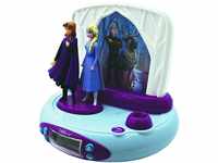 Lexibook RP510FZ Disney Frozen Eiskönigin 2 ELSA & Anna, Projector-wecker mit