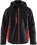 Blaklader 479019779956 SHELLJACKET, Schwarz/Rot, grootte S
