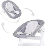 hauck Alpha Bouncer 2in1, Stretch Grey - Babywippe & Neugeborenenaufsatz Kompatibel