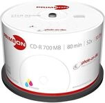 PRIMEON CD-R 80Min/700MB/52x Cakebox (50 Disc), photo-on-disc Surface, Inkjet