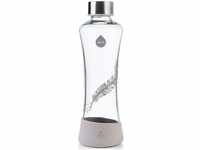 EQUA Glasflasche Feather 0,55l - Trinkflasche aus Borosilikatglas 550 ml -...
