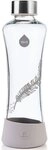 EQUA Glasflasche Feather 0,55l - Trinkflasche aus Borosilikatglas 550 ml -...