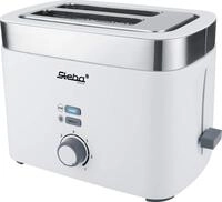 Steba TO 10 Bianco Doppel-Schlitztoaster f&uuml;r 2 Scheiben Toast