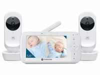 Motorola Nursery VM35-2 / Ease 35-2 Babyphone mit 2 Kameras 5,0 Zoll Video Baby