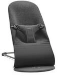 BabyBj&ouml;rn Babywippe Bliss, 3D-Jersey, Schwarzgrau | 2-in-1 Babywippe und