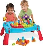 MEGA BLOKS Bauset - Spielend leicht Logik und Zahlen lernen - Spieltisch zum F&ouml;rdern