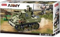 WWII - Leichter All. Panzer (344 Teile)[M38-B0856], Spielset, Klemmbausteine,
