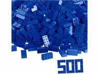 Simba 104118925 - Blox, 500 blaue Bausteine für Kinder ab 3 Jahren, 8er...