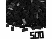 Simba 104118935 - Blox, 500 schwarze Bausteine für Kinder ab 3 Jahren, 8er...