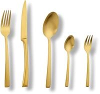 ECHTWERK Tafelbesteck Avelino, Gold Edition, 30-teilig, Essbesteck f&uuml;r bis zu 6
