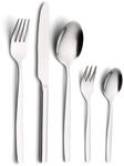 ECHTWERK Tafelbesteck Positano-Silber Edition, 30-teilig, f&uuml;r 6 Personen,
