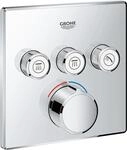 GROHE Grohtherm Smartcontrol, Duscharmatur Unterputz (3 Absperrventile, ultraflaches