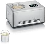SEVERIN 2-in-1 Eismaschine mit Joghurtfunktion, Eismaschine mit Kompressor f&uuml;r...