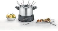 SEVERIN Fondue, sp&uuml;lmaschinengeeignetes Fondueset mit 8 farblich markierten Gabeln,