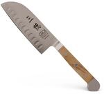 G&Uuml;DE Solingen - Santoku mit Kulle geschmiedet, 14 cm, Olivenholz, ALPHA OLIVE,