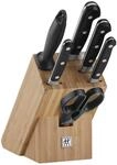 ZWILLING Professional S Messerblock mit Messer 7-teilig, Rostfreier Spezialstahl,